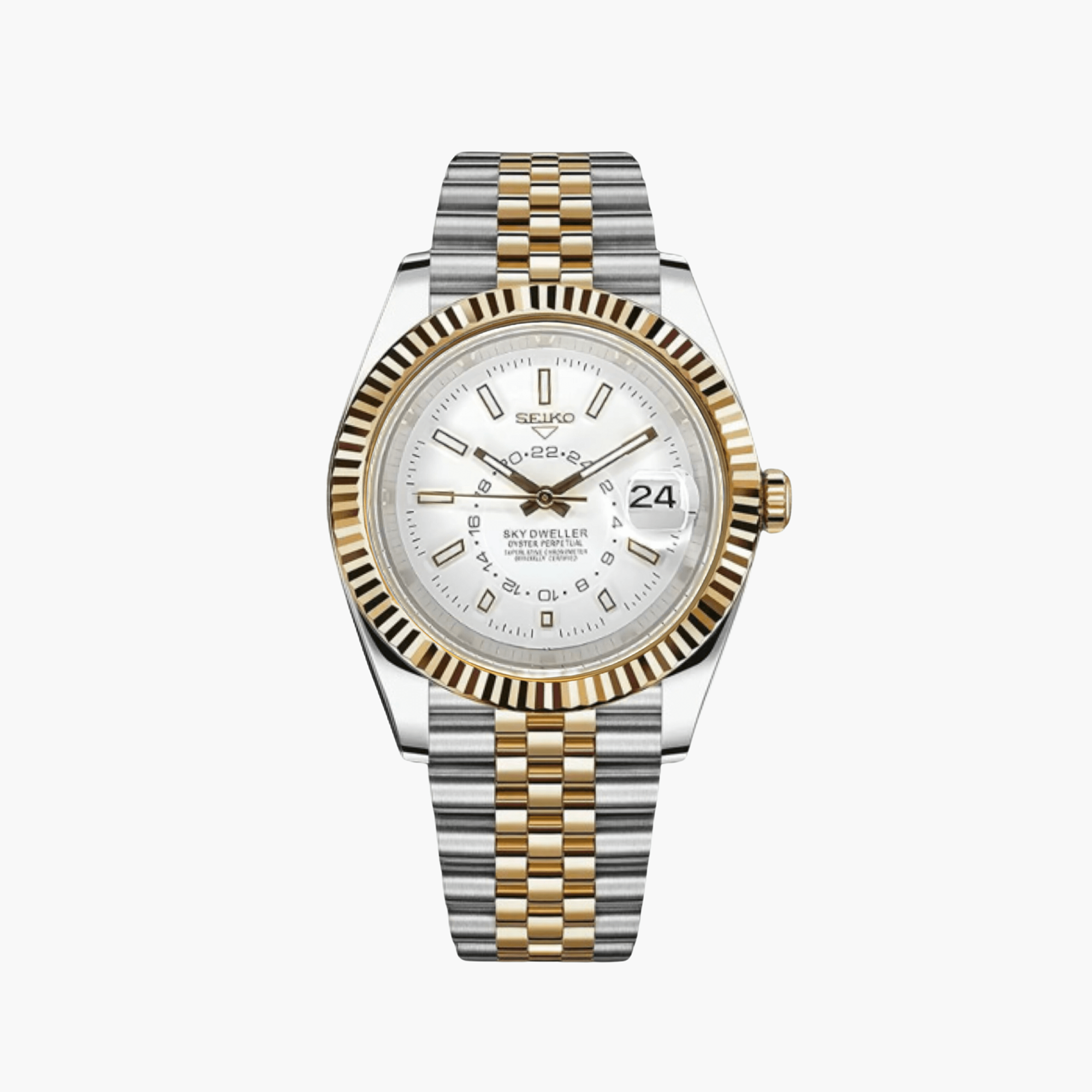 SeikoDweller Twotone White